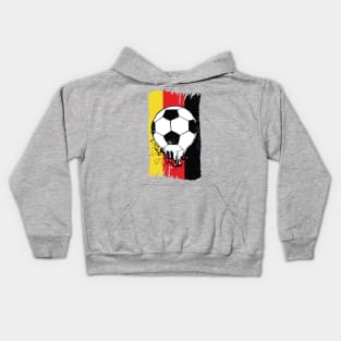 Vintage German Flag with Football // Retro Germany Soccer Kids Hoodie